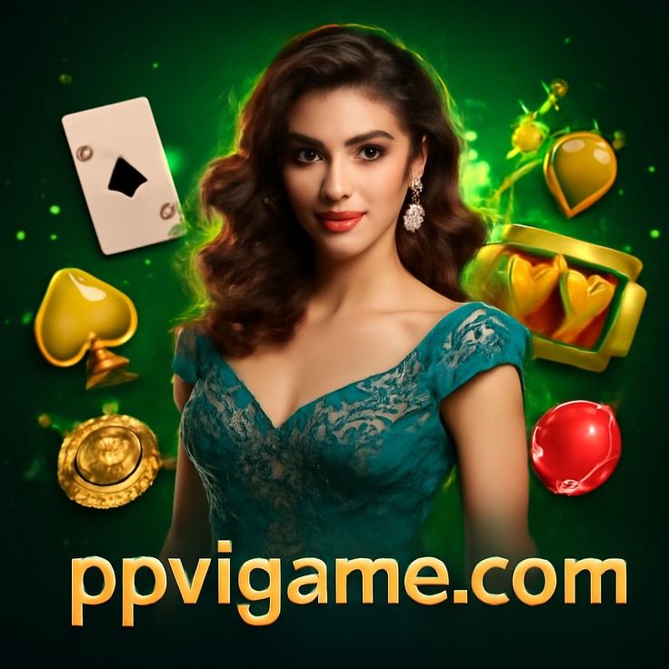 লাকি ডাইস থিমে ppvi রঙিন বিনোদন দৃশ্য।